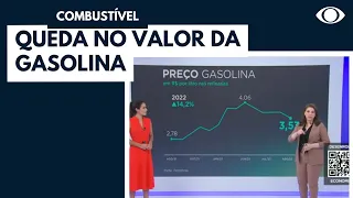 Petrobras anuncia queda do valor da gasolina