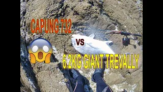 EP2 CAPUNG 732 VS 6.2 KG GIANT TREVALLY (MY FIRST GT EXPERIENCE)