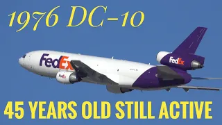 1976 McDonnell Douglas DC-10-30 FedEx N311FE Taking off Memphis