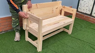 Woodworking Smart idea // Build A Smart Adjustable Wooden Folding Table And Chair Set