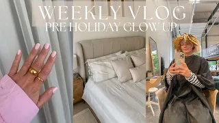 PRE HOLIDAY PREP AND BEAUTY TREATMENTS / COME TO THE HAIRDRESSERS WITH ME / WEEKLY VLOG