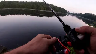 Giant Bass Snapped My Line Starts Jumping Trying to Spit the Hook