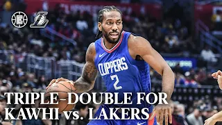 Triple-Double For Kawhi Leonard vs. Lakers Highlights | LA Clippers