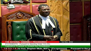 NATIONAL ASSEMBLY PROCEEDINGS , TUESDAY 1ST NOVEMBER 2022 AFTERNOON SESSION