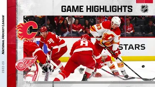 Flames @ Red Wings 2/9 | NHL Highlights 2023
