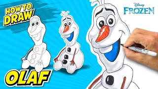 Draw OLAF - Frozen Disney