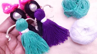 IT'S SO BEAUTIFUL !!  SUPER CRAFT IDEA WITH EMBROIDERY FLOSS -DIY EASY EMBROIDERY FLOSS DOLL