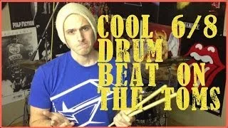 Drum Beat On The Toms In 6/8 - DRUM LESSON #126