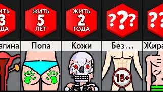 Сколько Проживешь Без Этих Частей Тела?!