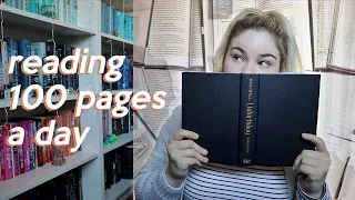 I tried to read 100 pages of a book every day for a month, here's how it went!