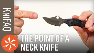 KnifeCenter FAQ #78: What Is A Neck Knife? + 1095 vs CPM-3V and David is Still Moving