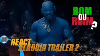 (REAÇÃO/REACT)ALADDIN Official Trailer #2 (2019) Will Smith Disney