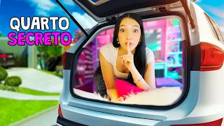 FIZ UM QUARTO SECRETO NO CARRO DO MEU PAI | Luluca