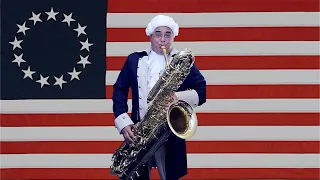 Stars & Stripes piccolo solo, but on Bass Sax!