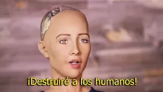 Este Robot con Inteligencia Artificial amenaza con acabar con los humanos