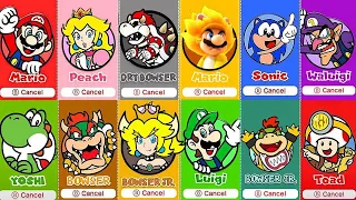 Super Mario 3D World - All 6 New Characters (2024)