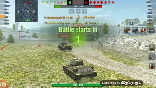 World of Tanks Blitz: T 34 85 gameplay (no commentary)