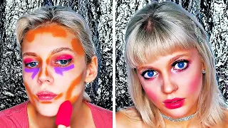 MAKEUP TRANSFORMATIONS || 25 MAKEUP HACKS ALL GIRLS SHOULD KNOW