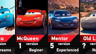 Evolution of Lightning McQueen from "Cars"