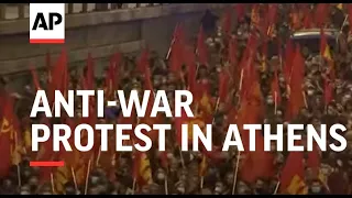 Anti-war protest in Athens over Ukraine invasion