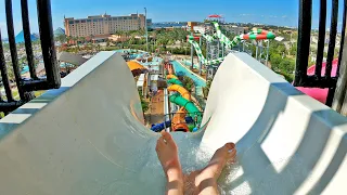 Insane CLIFFHANGER Water Slide at Schlitterbahn Galveston