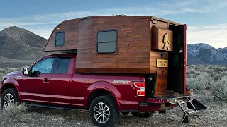 The Truck Camper as Art - Full Tour  #truckcamper #diytruckcamper #woodsculpture