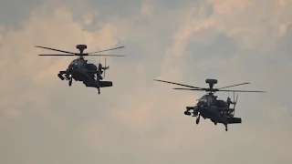 Westland WAH-64D Longbow Apache AH1 Royal Army arrival at ILA 2016 Berlin AirShow