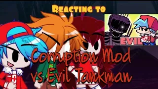 FNF REACT TO /FNF CORRUPTION MOD vs Evil Tankman Gacha Club  by Phantom Fear