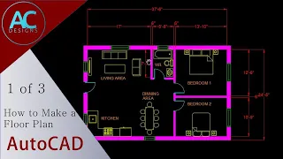 Make a Simple Floor Plan in AutoCAD Part 1