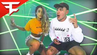 Don't Touch The Laser Win $10,000 (Sommer Ray vs FaZe Clan)