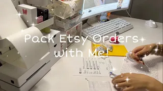 Packing Etsy Orders Small Business Real Time Pack with me | Renibeads Diaries⋆ ˚｡⋆౨ৎ˚