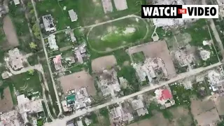 Drone footage shows vast destruction of Kherson region