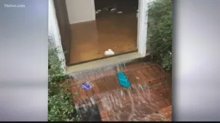 Heavy rain causes damage, flooding around metro Atlanta