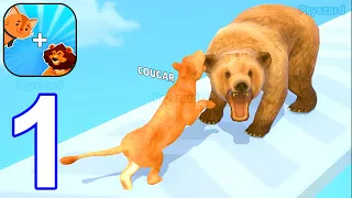 Cat Evolution - Gameplay Walkthrough Part 1 Play As a Cat, Cat Merge Game (iOS, Android)