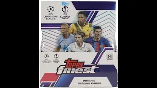 Serial # ~ 2022-23 Topps Finest UEFA Club Competitions Soccer 8 Box Case Break #1