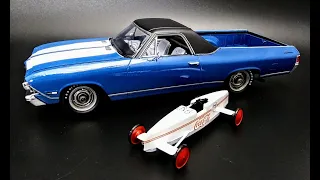 1968 El Camino SS 396 Soap Box Derby Racer 1/25 Scale Model Kit How To Build Paint Mask Chrome Trim