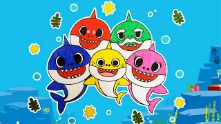 BABY SHARK Drawing and Coloring Pages | How to draw and color BABY SHARK | Interactive