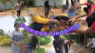 Campus cleaning for school .... #isl #cleaning #vlog #enjoy #reopenschools #campus #kollegal #world