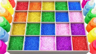 Satisfying Video l Mixing All My Slime Smoothie into Making Rainbow Clay & Cubes Cutting ASMR #02