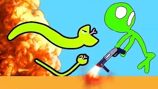 ГИГАНТСКИЙ ЗМЕЙ ПРОТИВ ЧЕЛОВЕЧКА ► STICK FIGHT THE GAME (Мини игры,Угар)