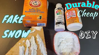 A great Simple, Cheap, Durable FAKE SNOW for all your Winter Craft projects. "HOW TO MAKE IT"