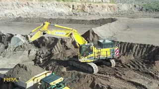 KOMATSU PC700 loading 40t trucks