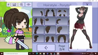 Haciendo a los personajes de Yandere Simulaitor en gacha life Parte 1