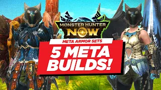 5 META BUILDS for Monster Hunter NOW! Elemental and Raw Builds!