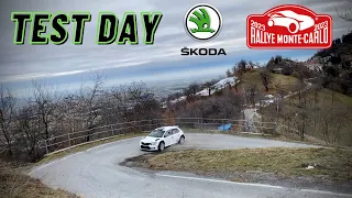 Rally MonteCarlo 2023 - Skoda Motorsport - Test  #rallymontecarlo