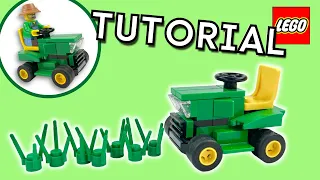 Classic and EASY LEGO Riding Lawn Mower (Quick Tutorial)