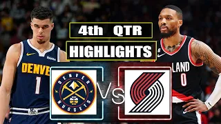 Portland Trail Blazers vs Denver Nuggets 4th QTR HIGHLIGHTS | March 23 | 2024 NBA Season