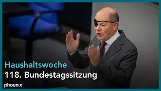 Bundeshaushalt 2024: Generaldebatte mit Bundeskanzler und Oppositionsführer