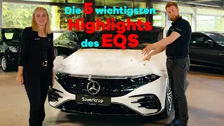 Mercedes EQS: Die 5 wichtigsten Highlights | Hyperscreen, Test, Review, Reichweite, Mercedes-Benz