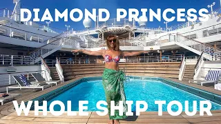 DIAMOND PRINCESS CRUISE SHIP WHOLE SHIP TOUR - WHAT'S A JAPAN CRUISE LIKE ON PRINCESS CRUISES?